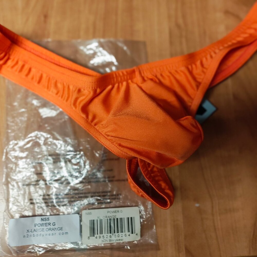 Rare N2N Power G Thong Orange XL